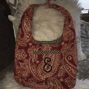 Hand Sewn Purse. Hand Stitched Embroidered E